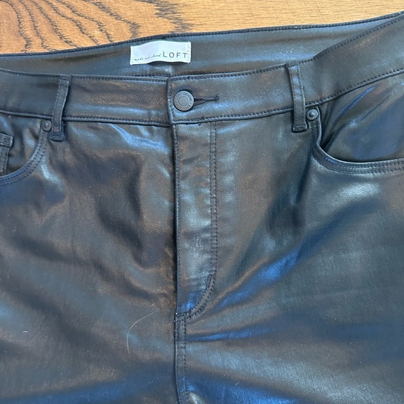 Loft black coated skinny jeans 14 - Picture 4 of 5